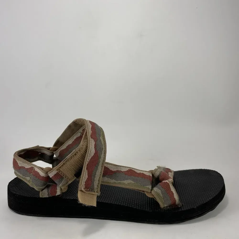 Teva Original Universal Sport Sandals Womens Size 9 Brown Tan Strappy Active